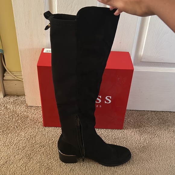 Guess Factory Suede Weslie Over The Knee Boots Size 8 - Picture 9 of 12